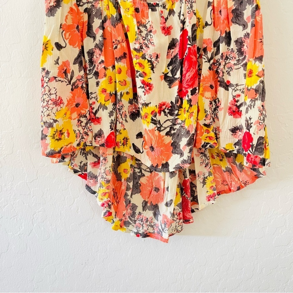 Free People Floral Camisole in Orange and Yellow - Picture 5 of 8